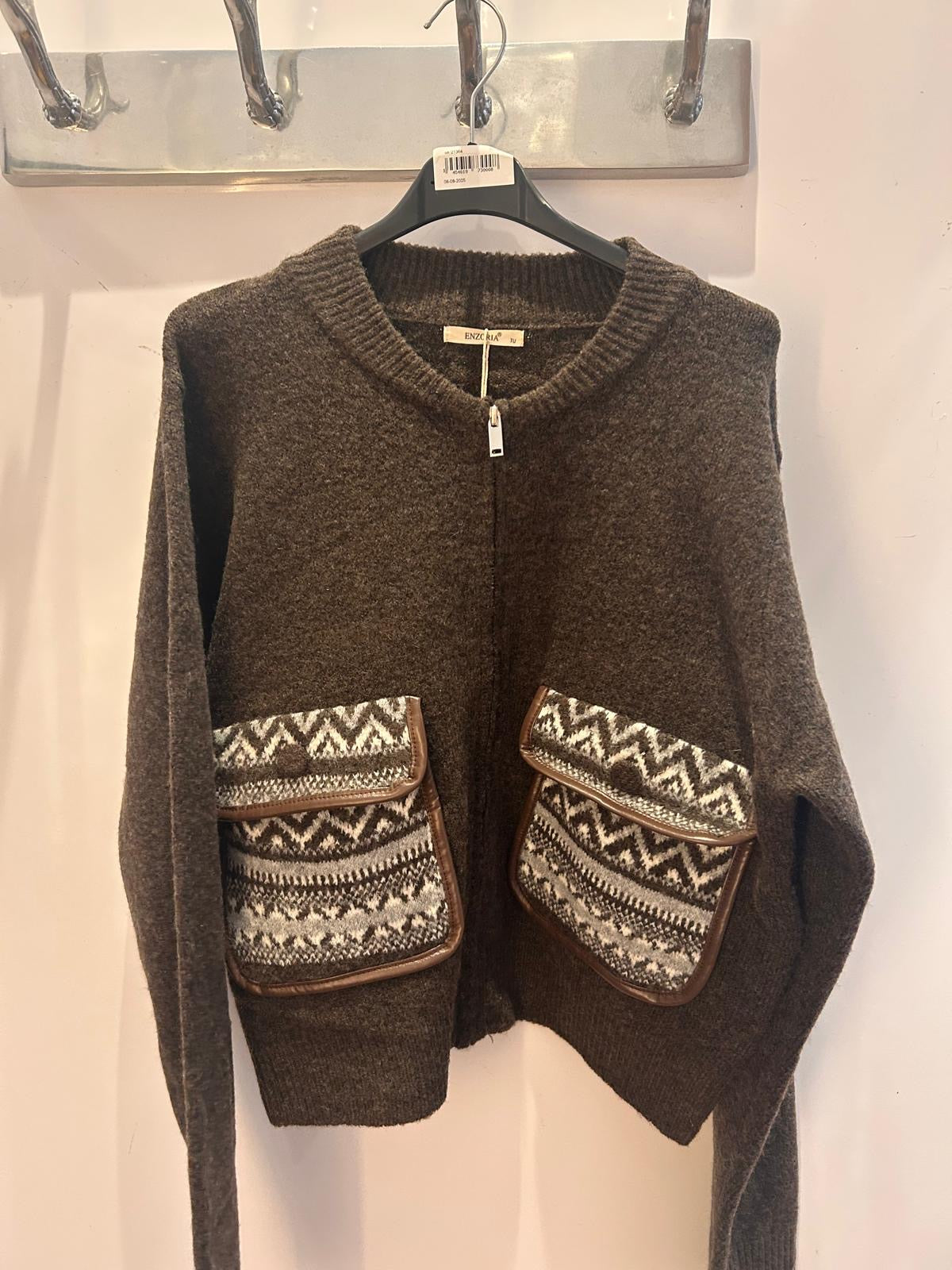 Patterned Pocket Jumper