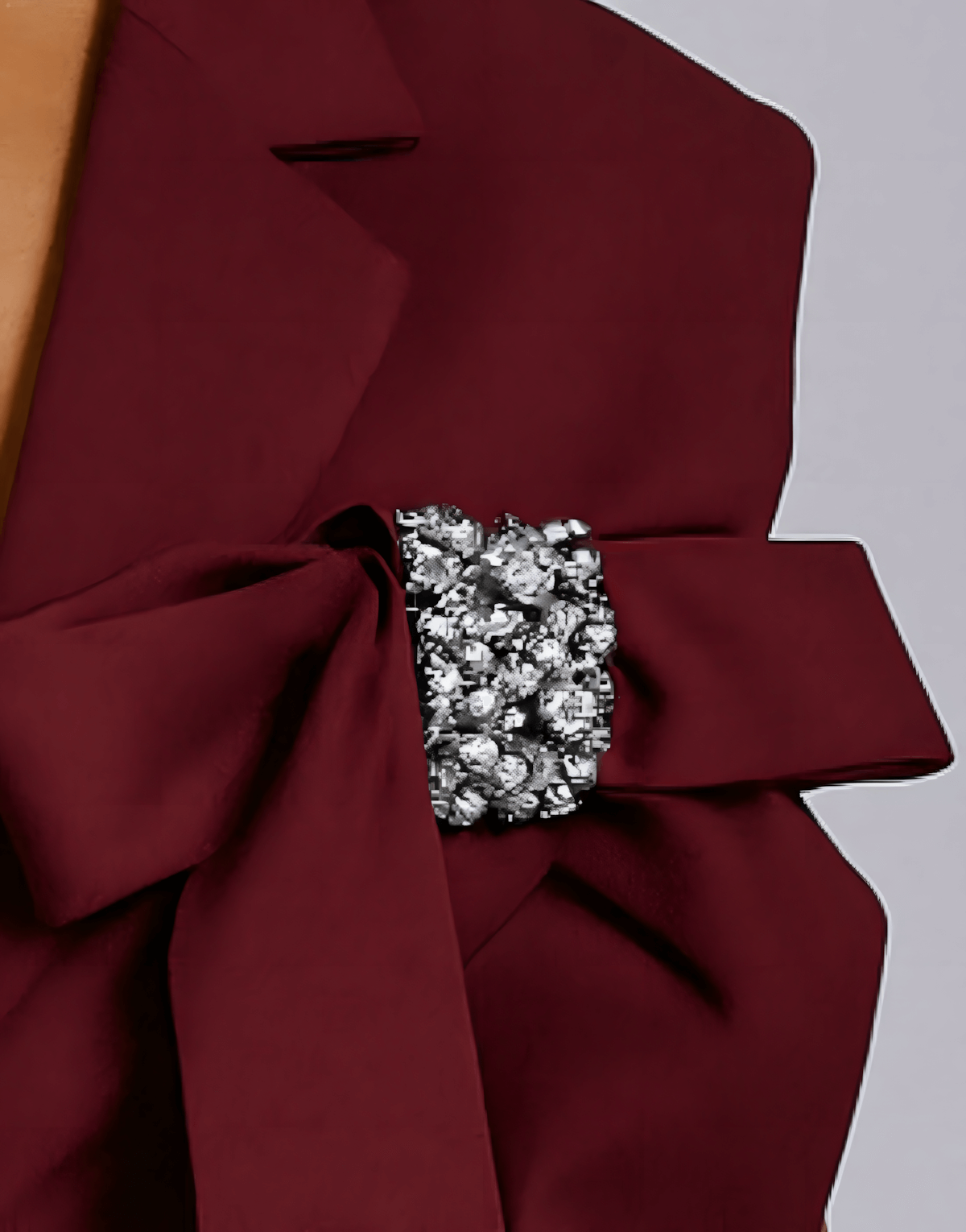 Crystal Bow Blazer Vest