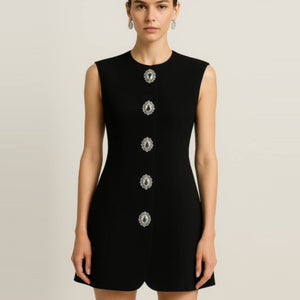 Diamond Button Blazer Dress