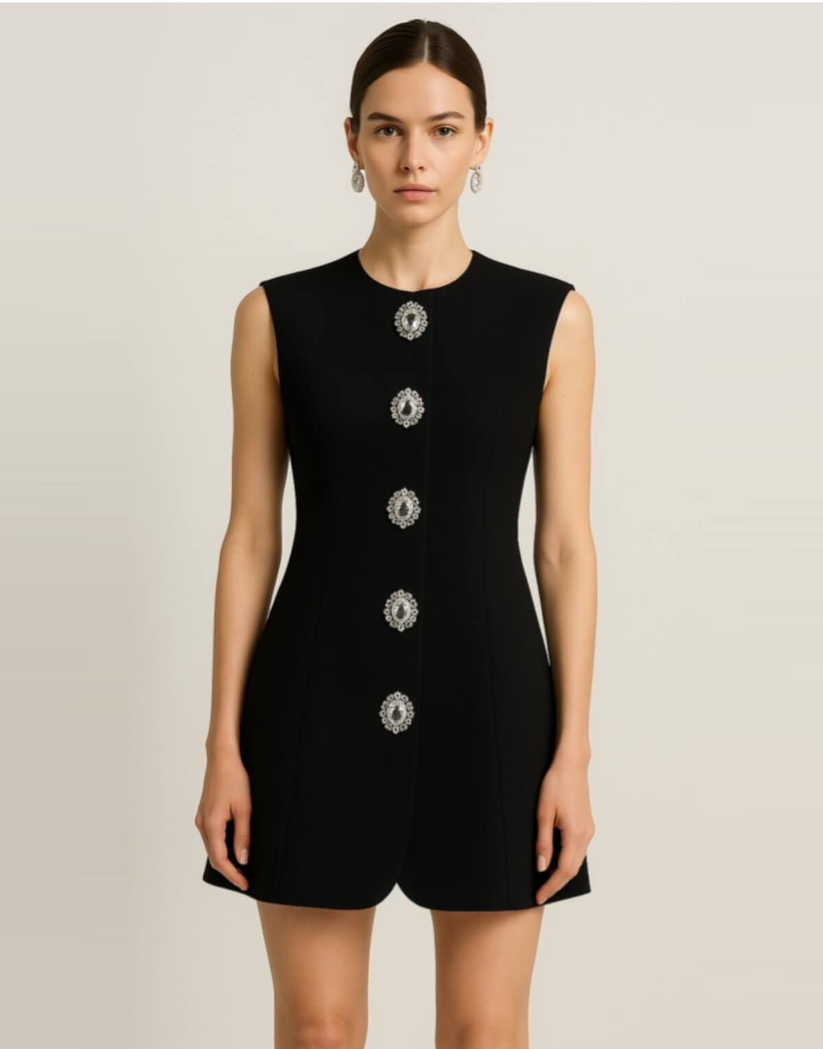 Diamond Button Blazer Dress