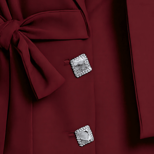 Crystal Bow Blazer Vest