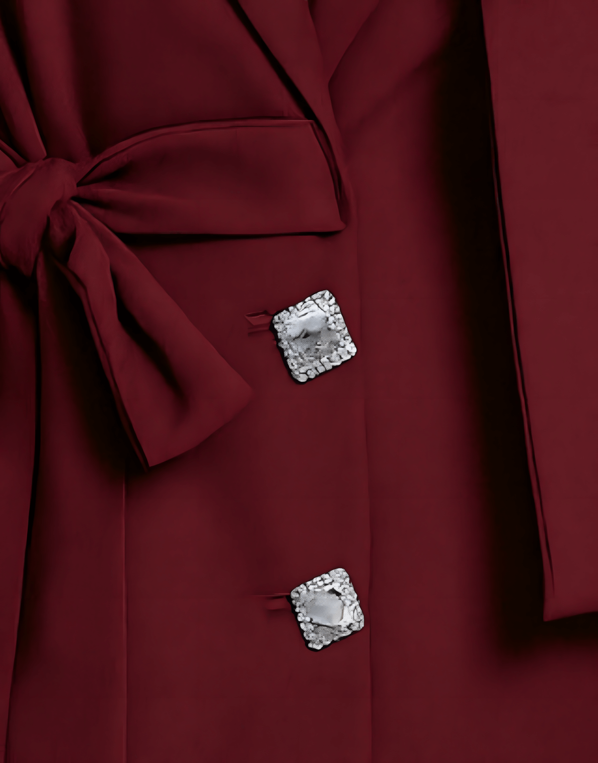 Crystal Bow Blazer Vest