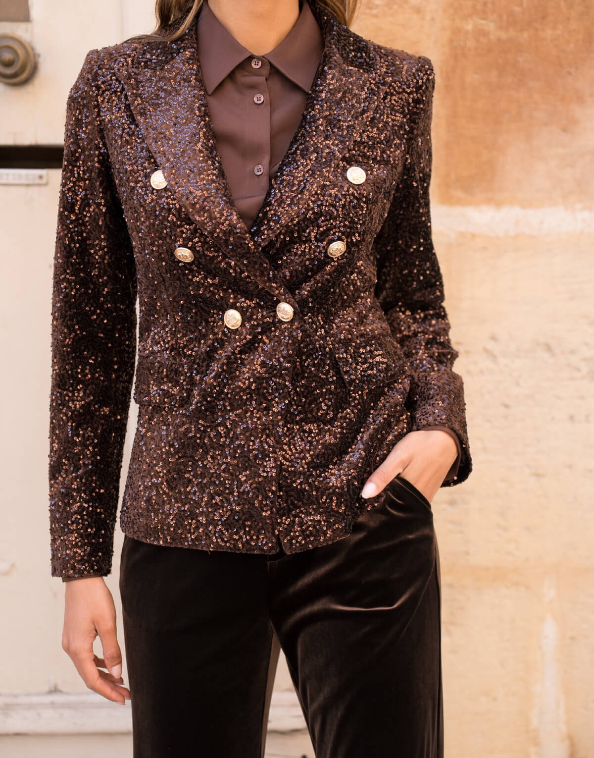 Sparkly Sequin Blazer