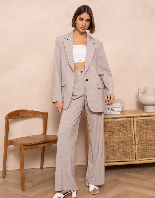 Wide Leg Trouser Suit
