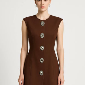 Diamond Button Blazer Dress