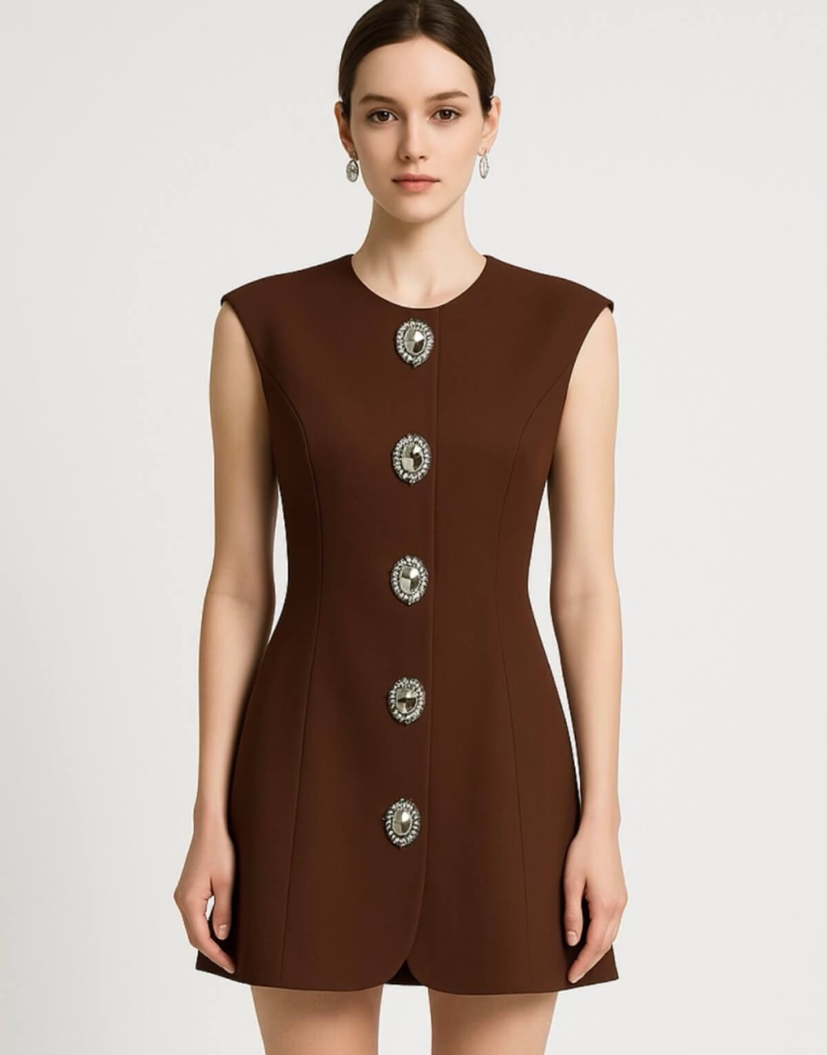 Diamond Button Blazer Dress