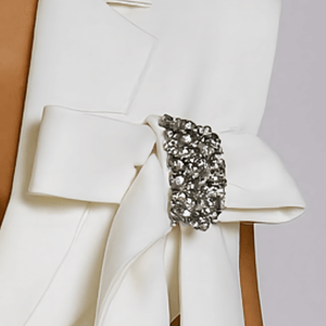 Crystal Bow Blazer Vest