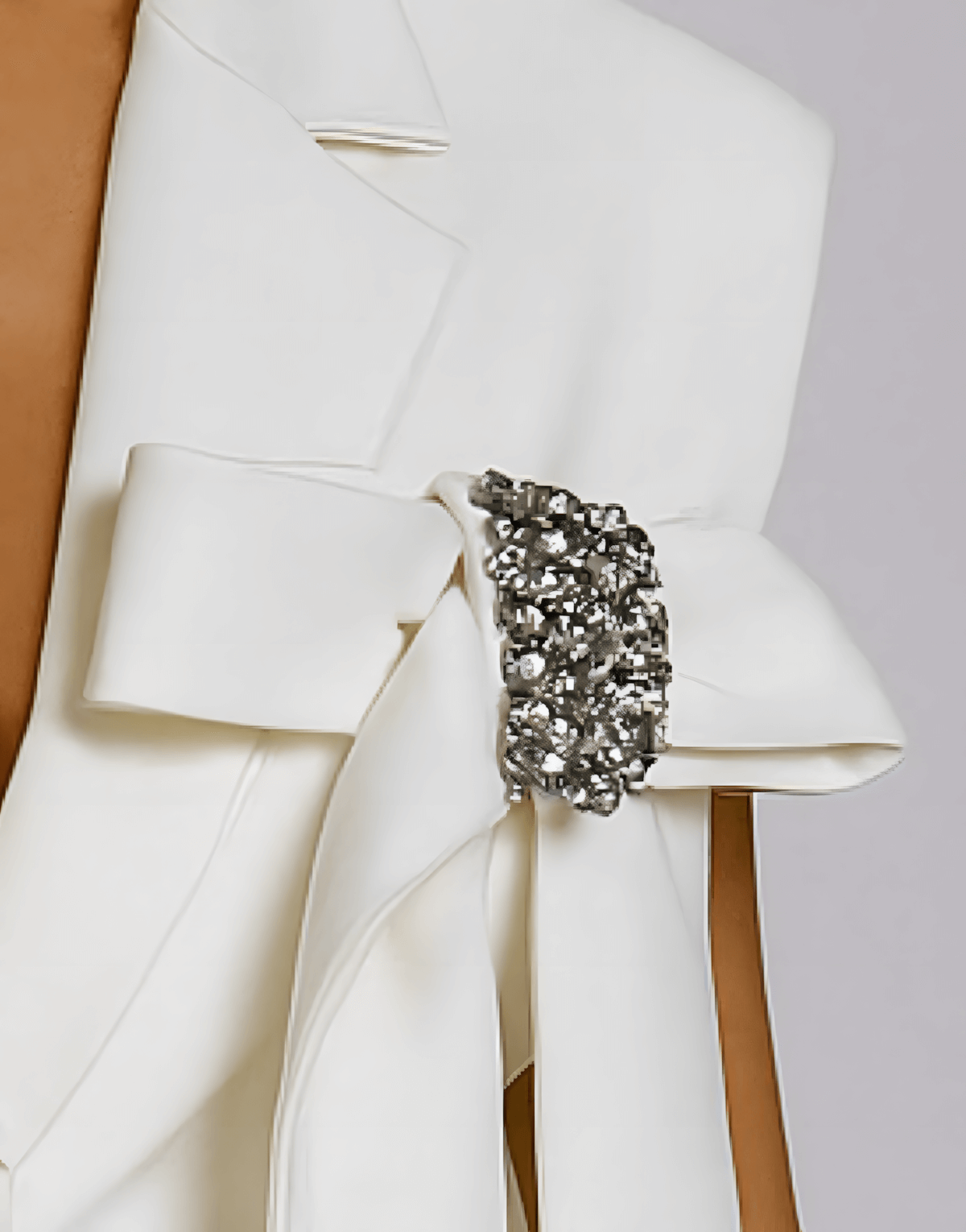 Crystal Bow Blazer Vest