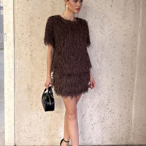 Cocoa Tassel Co-Ord