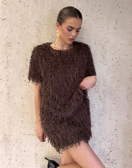 Cocoa Tassel Co-Ord Set