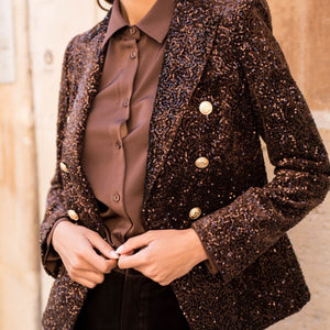 Sparkly Sequin Blazer