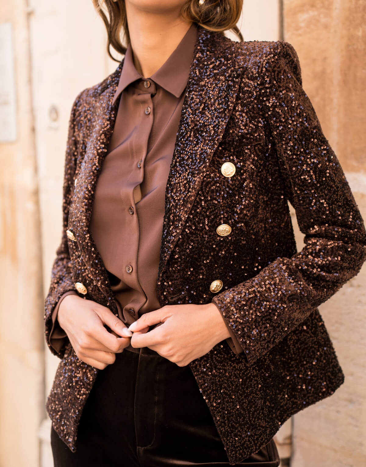 Sparkly Sequin Blazer