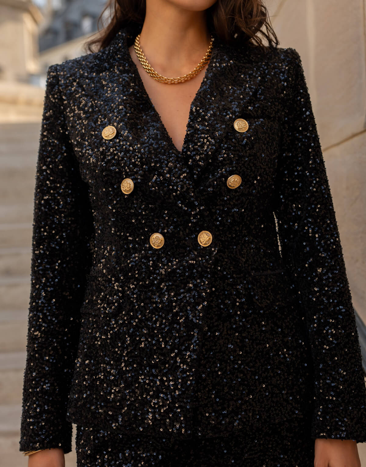 Sparkly Sequin Blazer