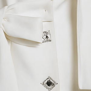 Crystal Bow Blazer Vest