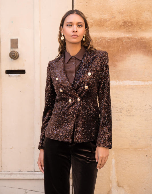 Sparkly Sequin Blazer
