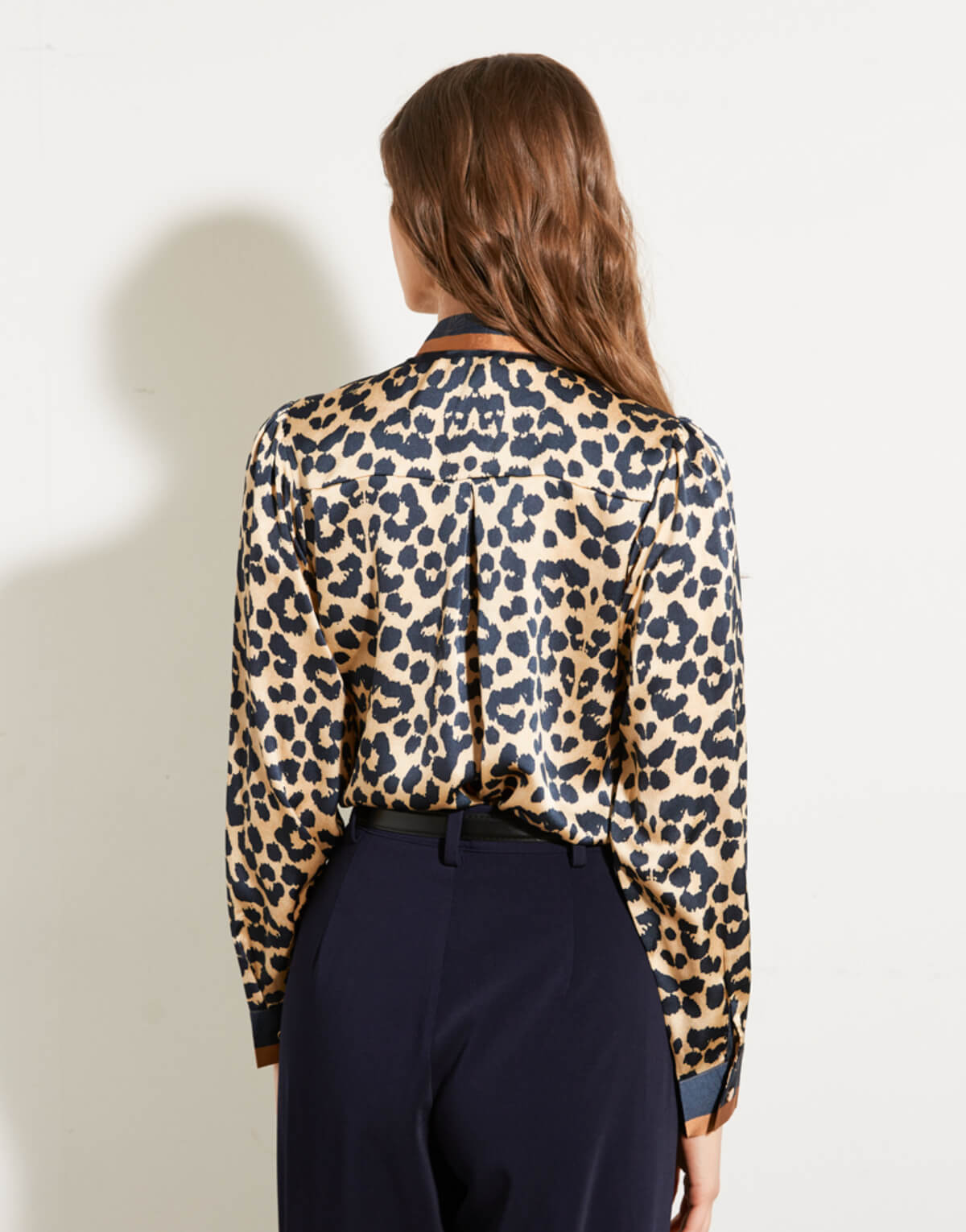 Leopard Tie Blouse