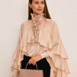 Ruffle Neck Blouse