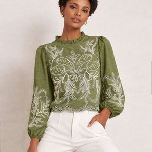 Ornate Embroidery Blouse