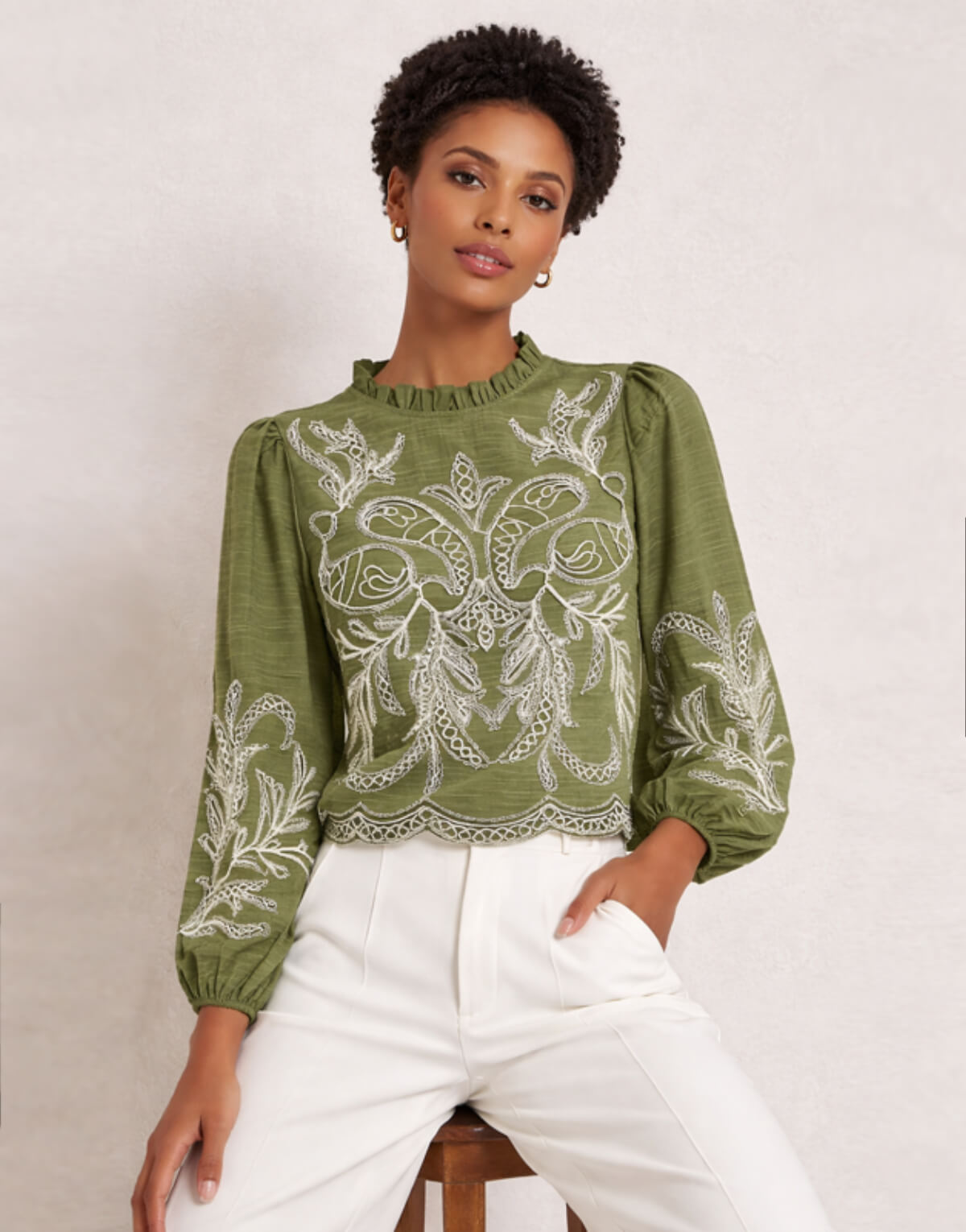 Ornate Embroidery Blouse