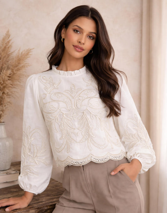 Ornate Embroidery Blouse