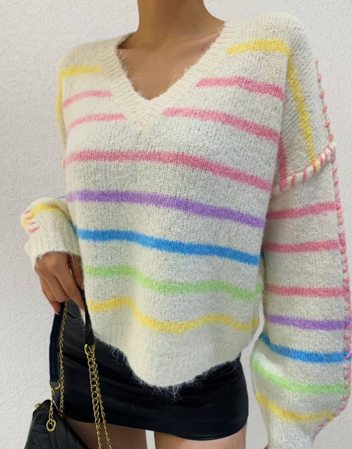 Rainbow Stripe Knit