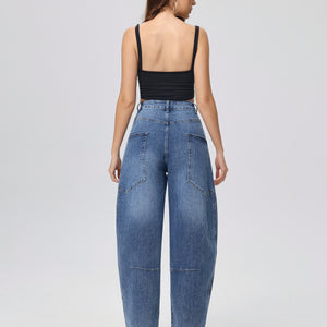 Relaxed Barrel Leg Jeans
