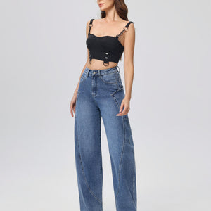 Relaxed Barrel Leg Jeans