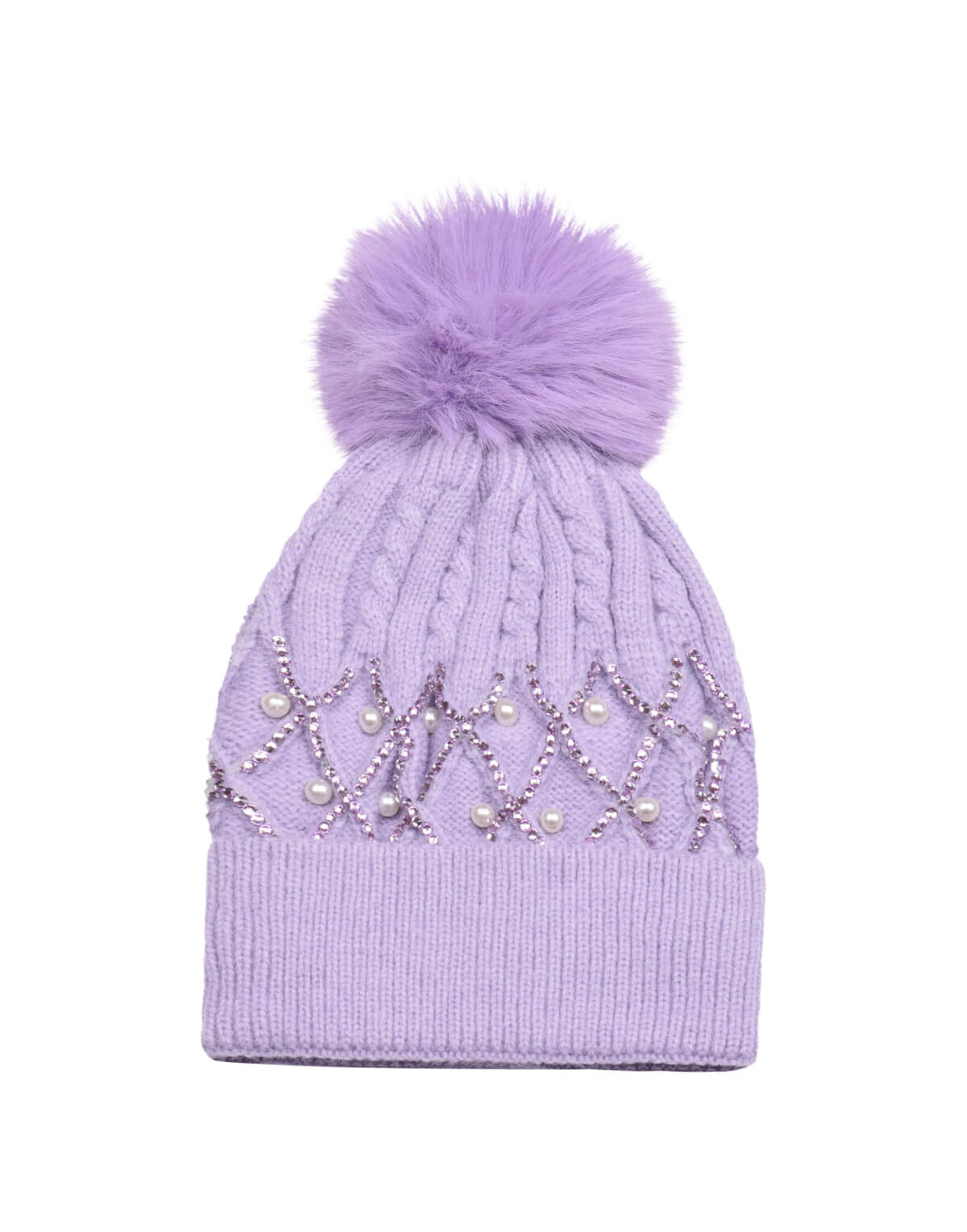 Pearl Pom Beanie