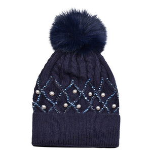 Pearl Pom Beanie