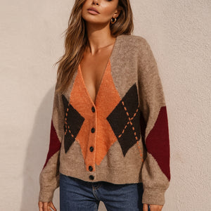 Heritage Diamond Knit Cardigan