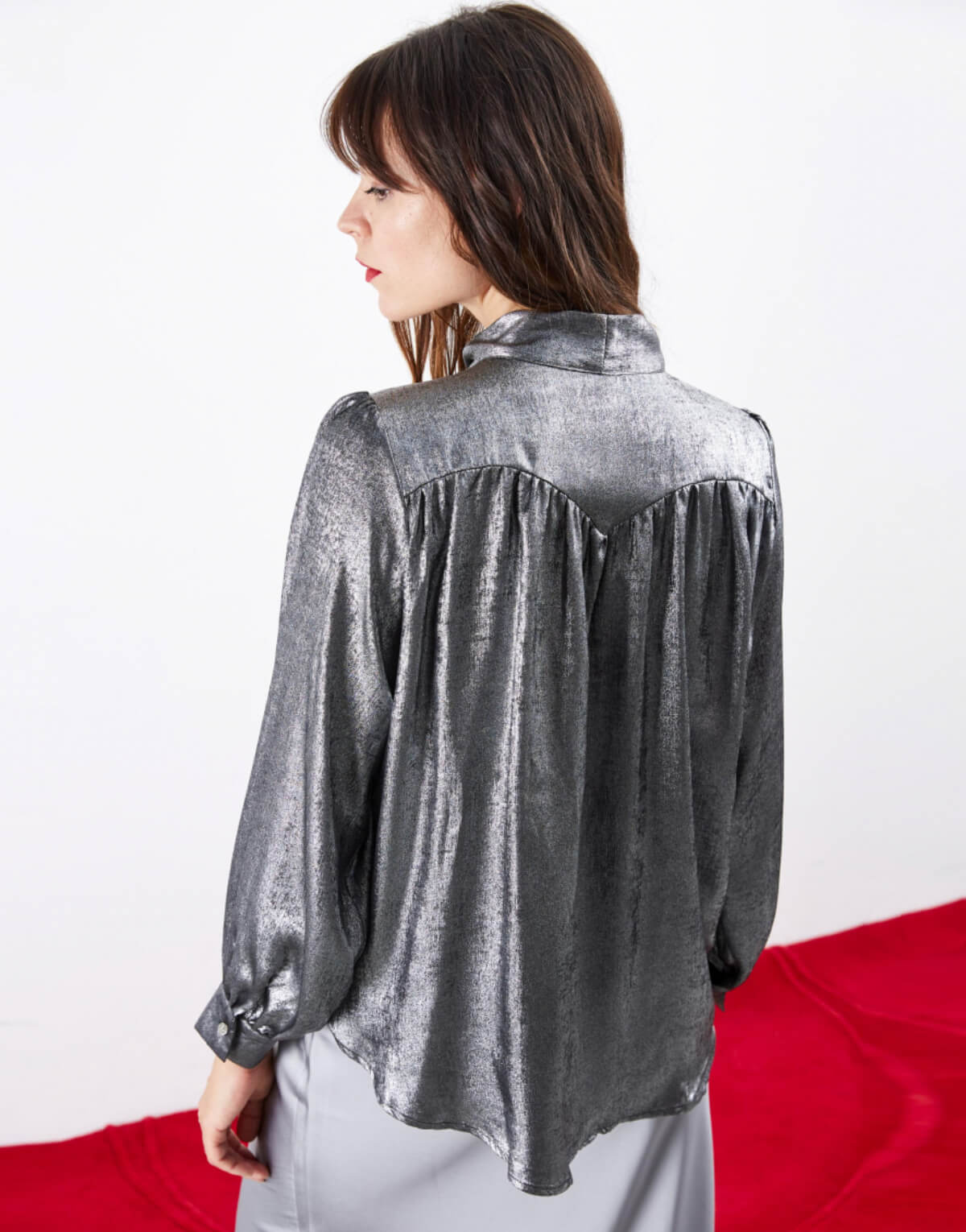 Metallic Bow Shirt