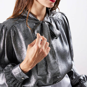 Metallic Bow Shirt