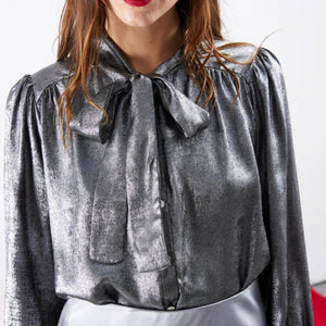 Metallic Bow Shirt