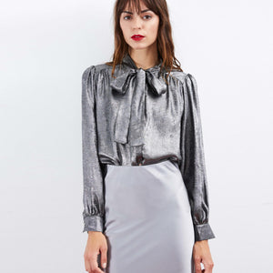 Metallic Bow Shirt