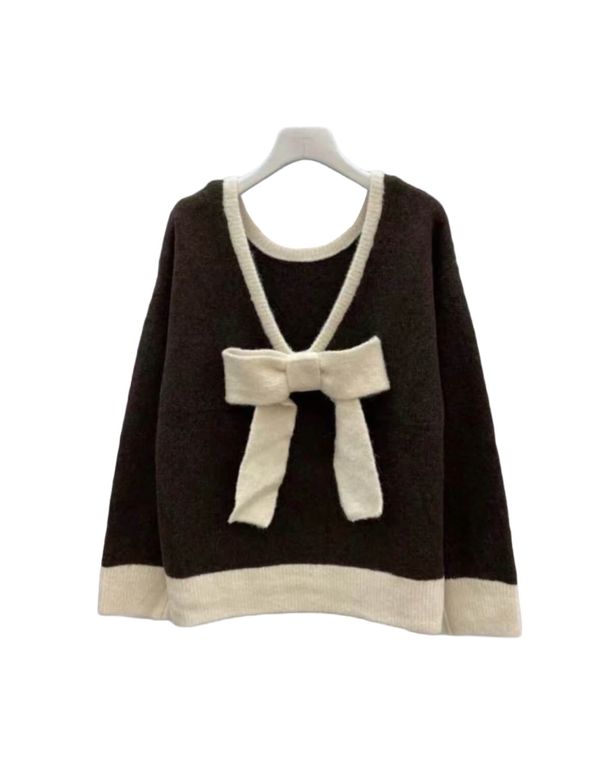 Contrast Bow Jumper