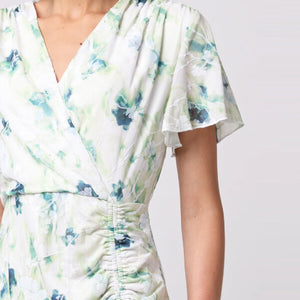 Floral Ruffle Mini Dress