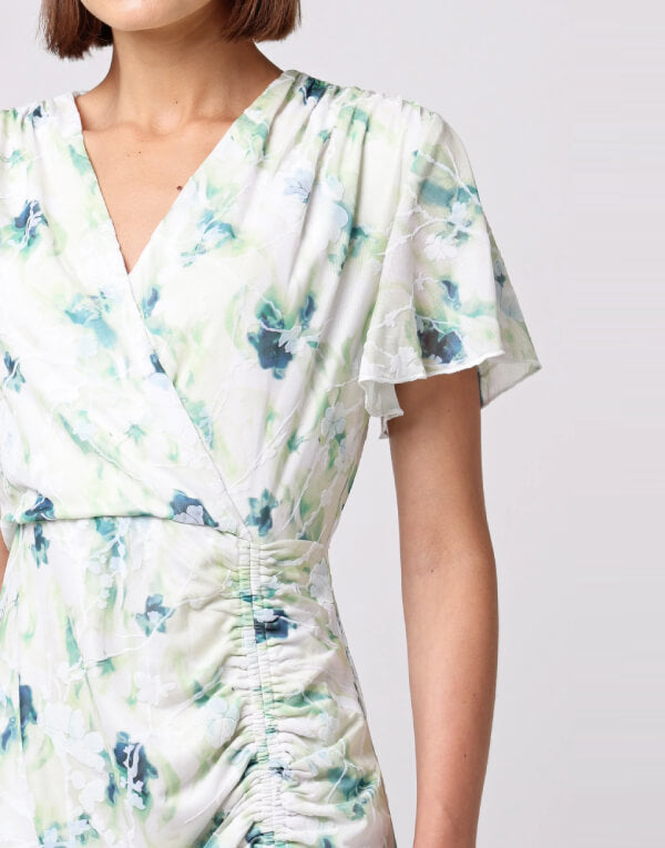 Floral Ruffle Mini Dress