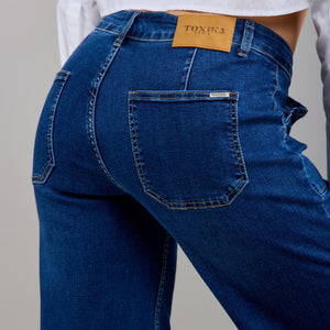 Wide Leg Denim Jeans