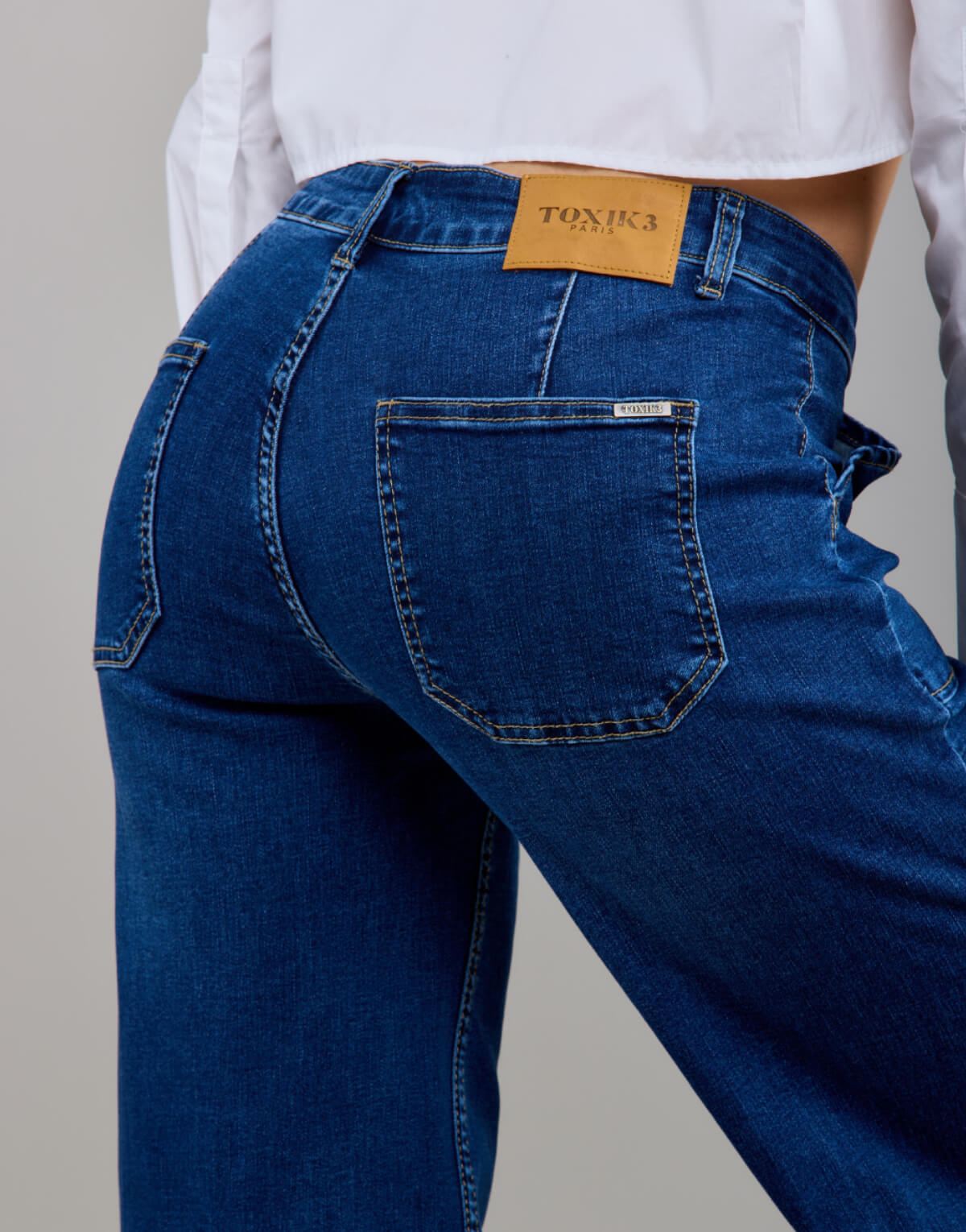 Wide Leg Denim Jeans