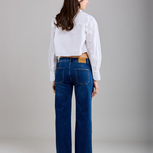 Wide Leg Denim Jeans