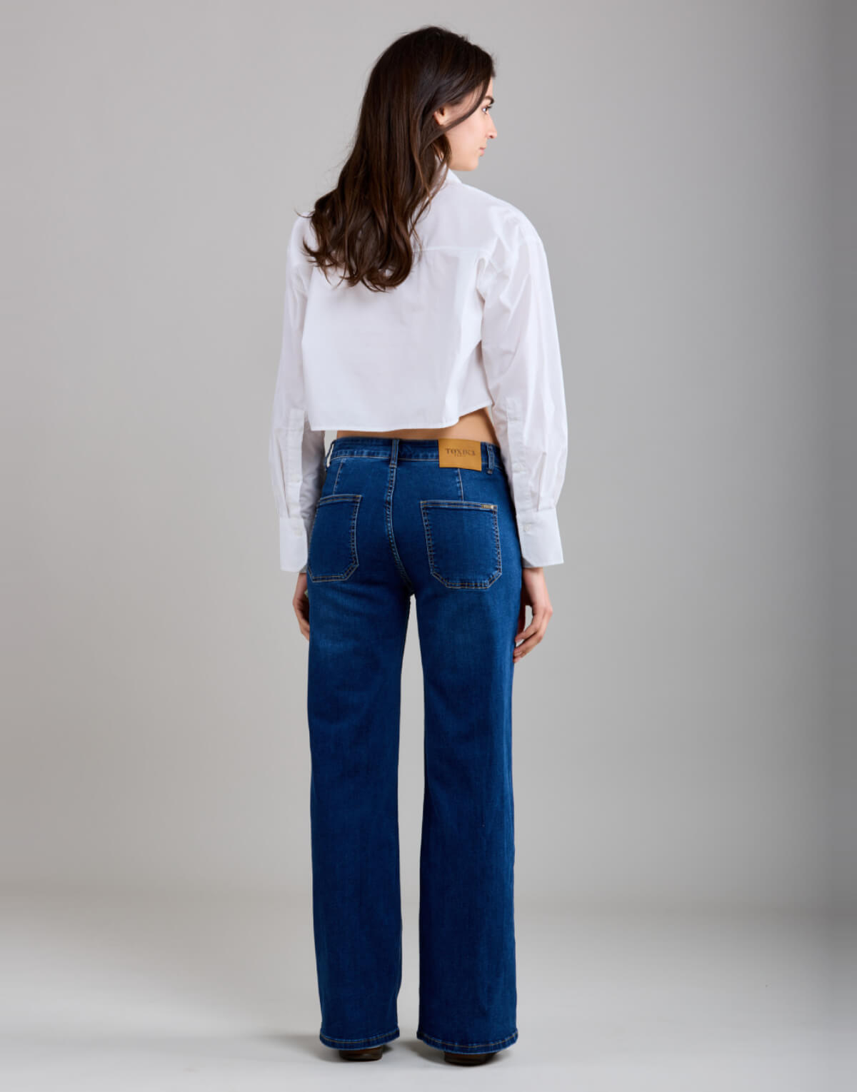 Wide Leg Denim Jeans