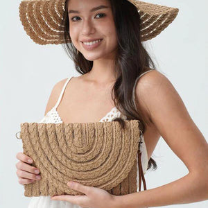 Raffia Clutch Bag