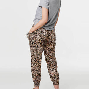 Leopard Tassel Trim Trousers
