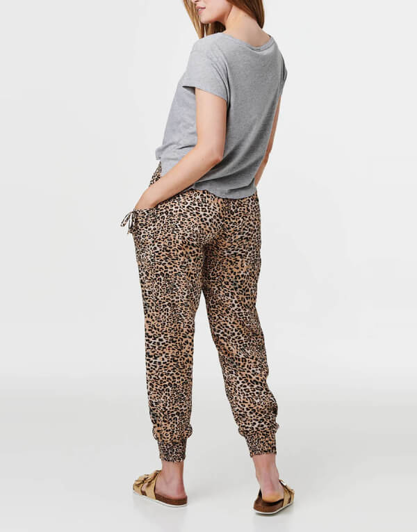 Leopard Tassel Trim Trousers