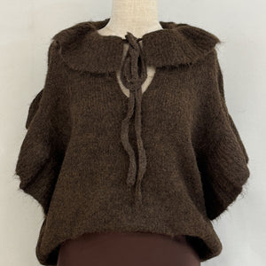 Ruffle Tie Knit Jumper