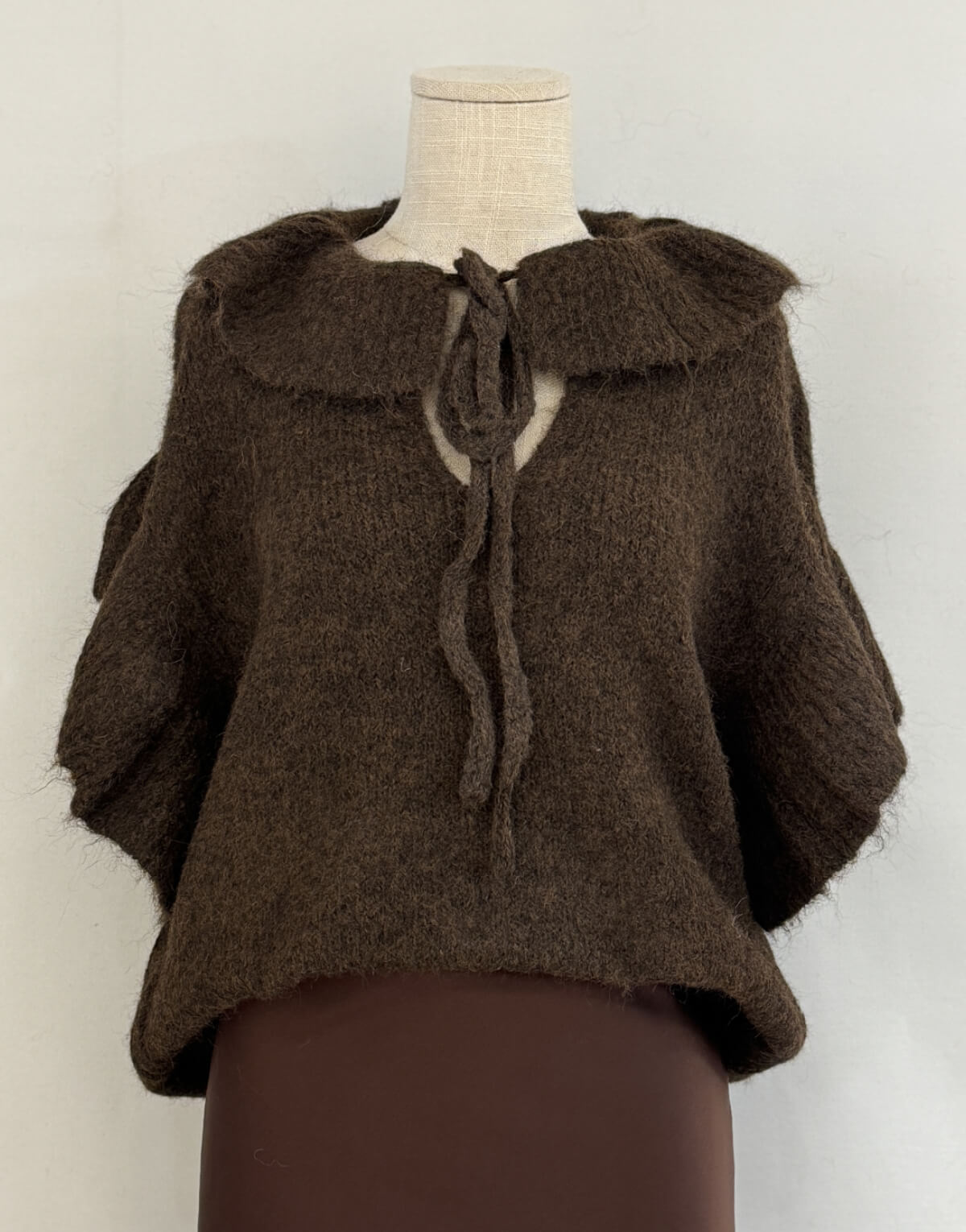 Ruffle Tie Knit Jumper