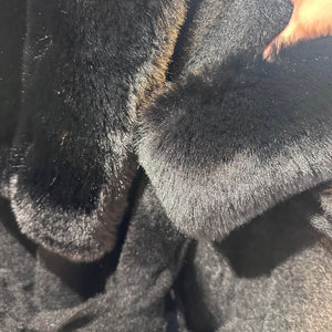 Faux Fur Trim Longline Cardigan