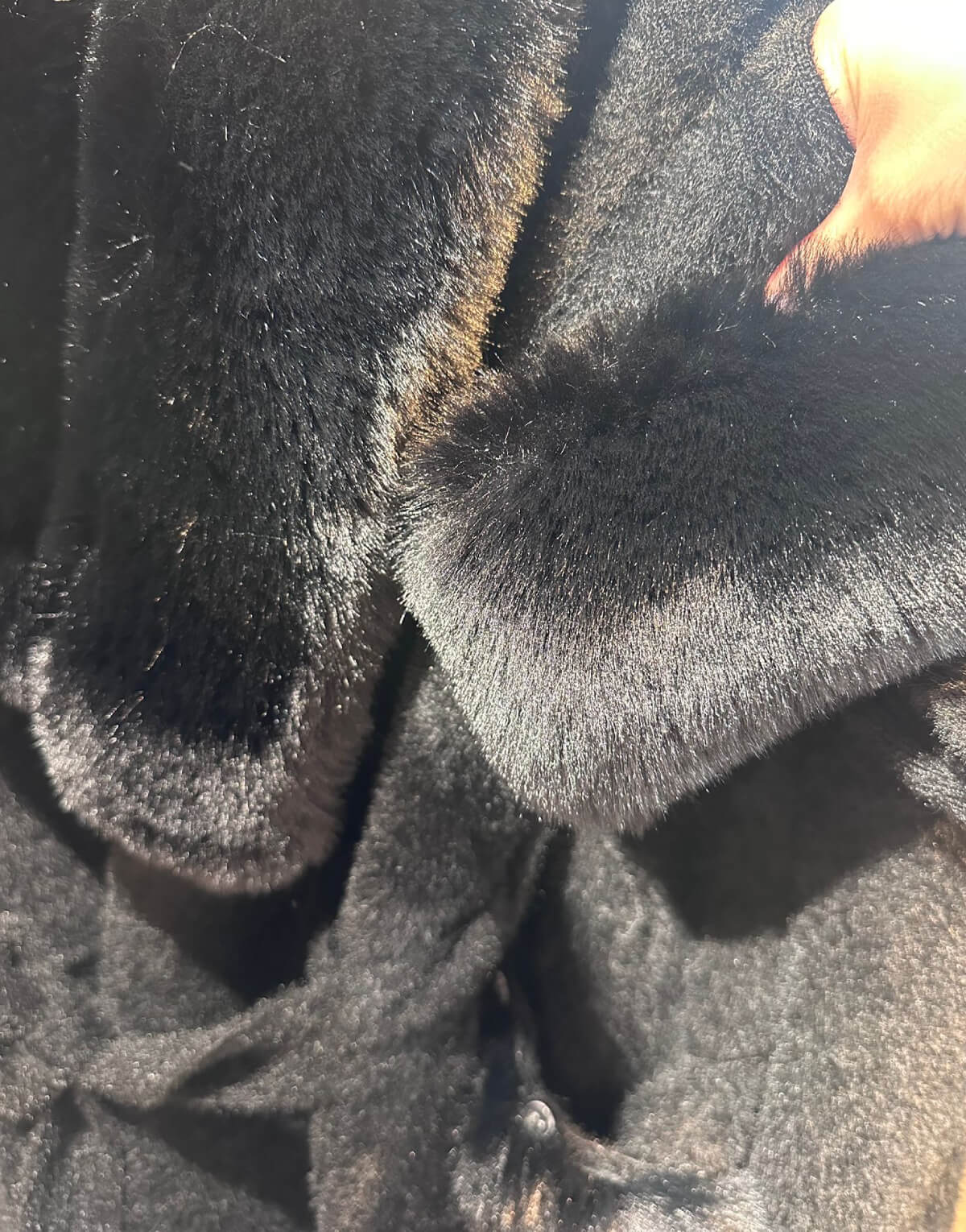 Faux Fur Trim Longline Cardigan