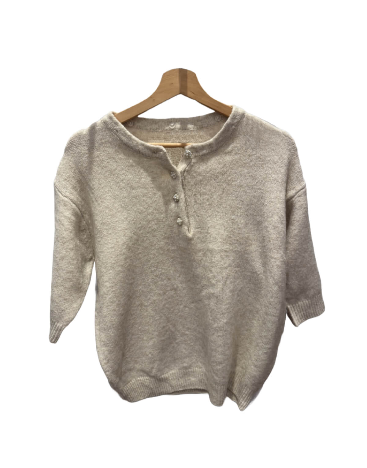 Diamante Collar Knit Jumper