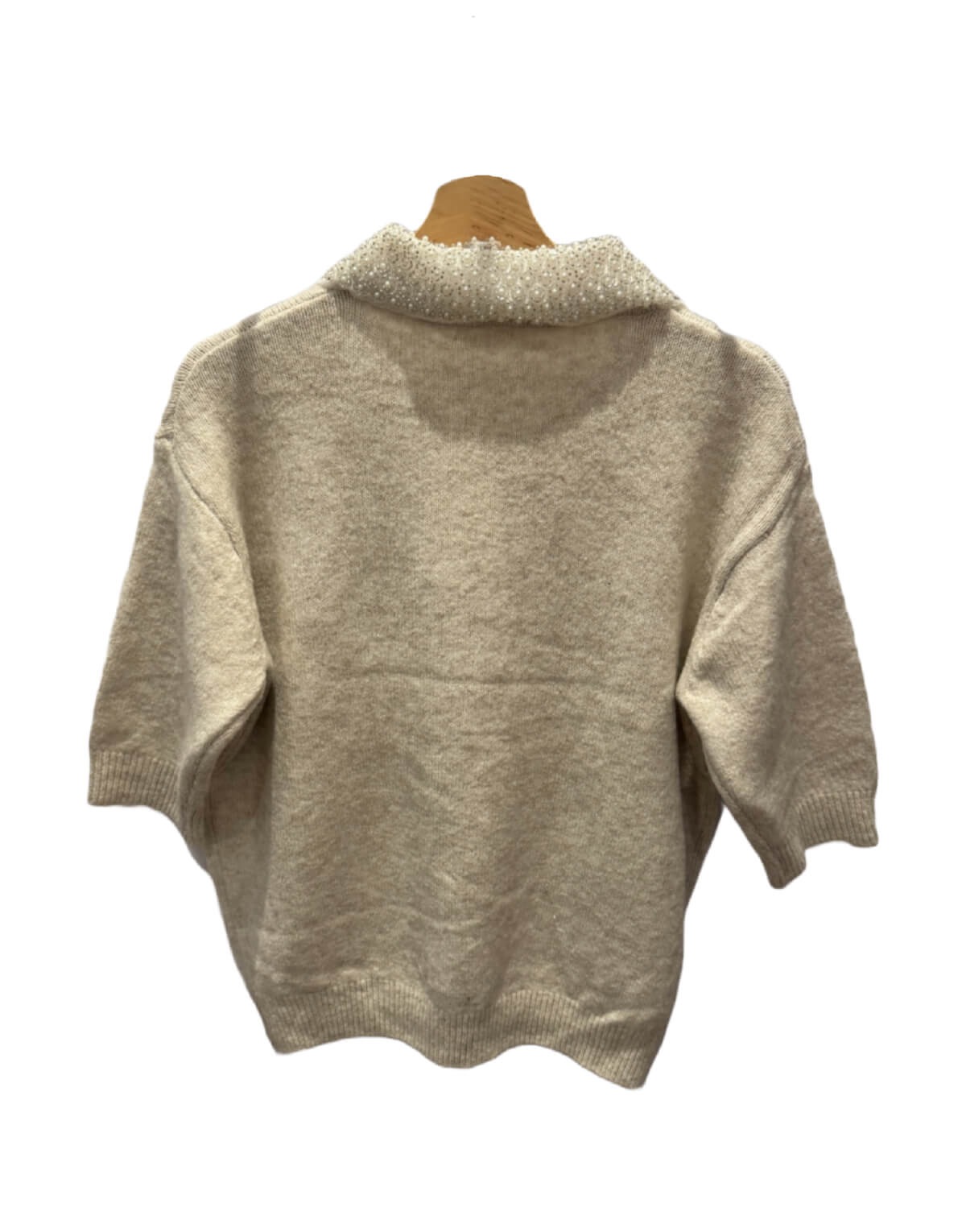 Diamante Collar Knit Jumper